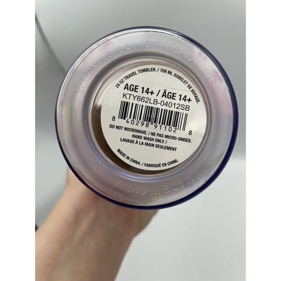 Hello Kitty Milk Carton Pattern Plastic Boba Tumbler With Lid & Wide Straw NEW - Picture 7 of 7